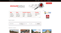Desktop Screenshot of olomouckereality.cz